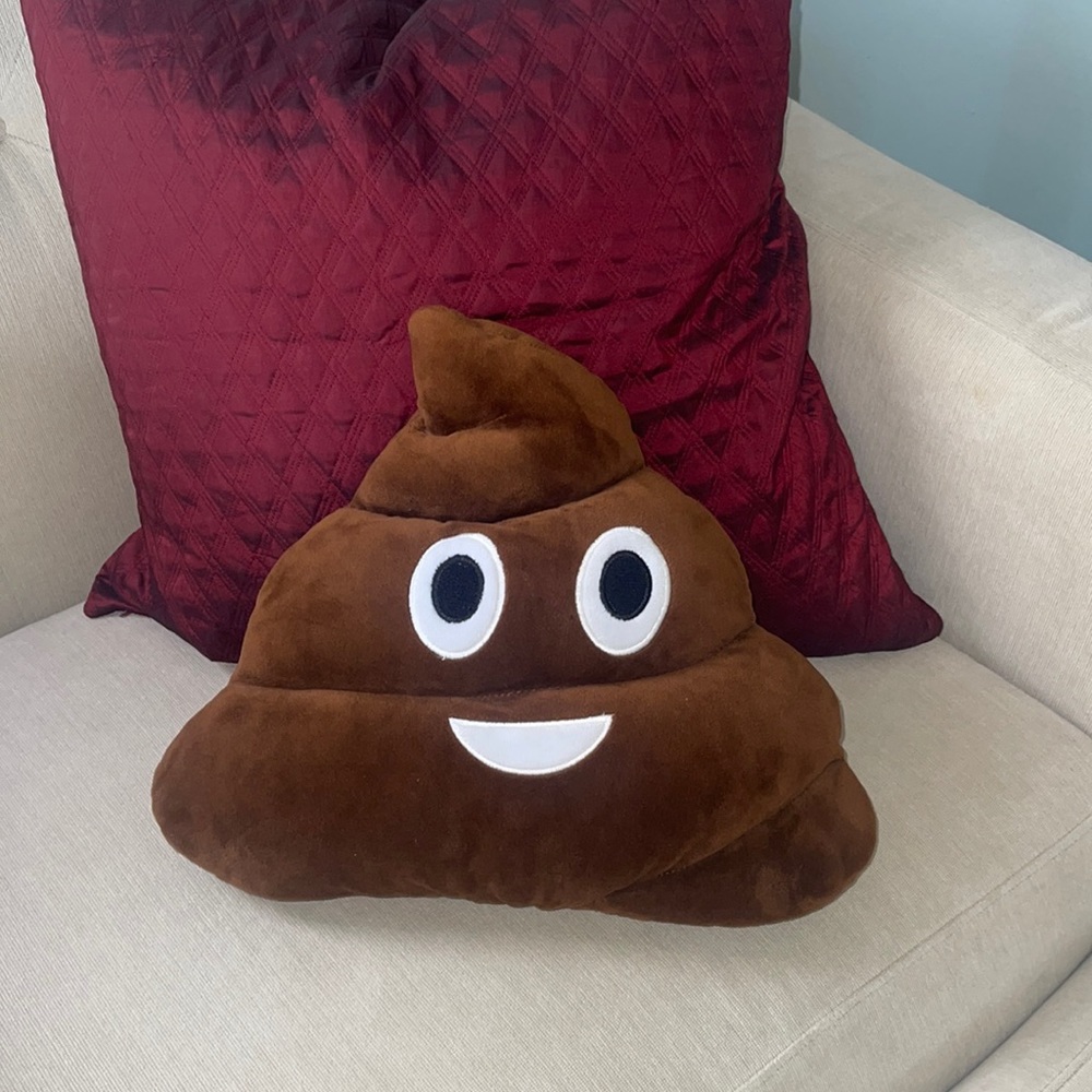 Emoji pillow poop emoji accent pillow